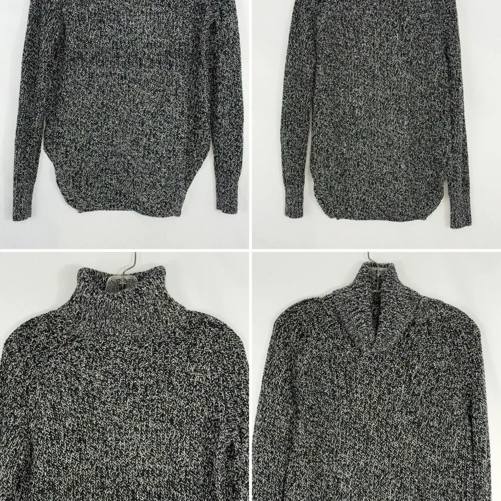 urban outfitters silence + noise black marled turtleneck sweater Small